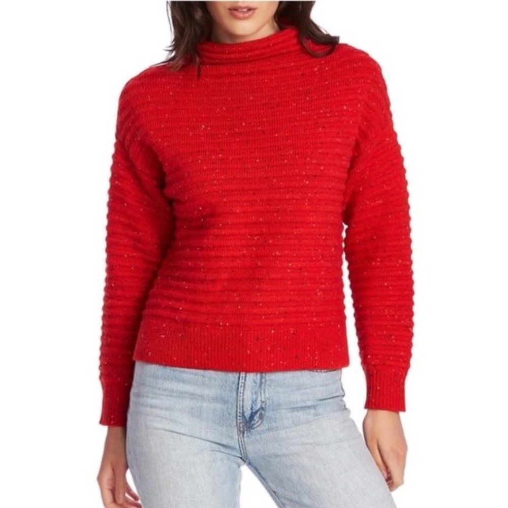 Court & Rowe Speckled Ottoman Turtleneck Sweater